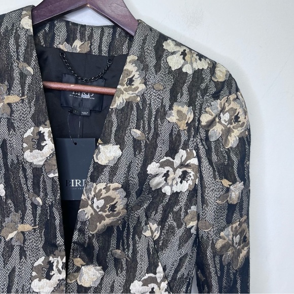 Bird by Juicy Couture Floral Jacquard Blazer Size XS NWT Mod Feminine - Picture 4 of 15